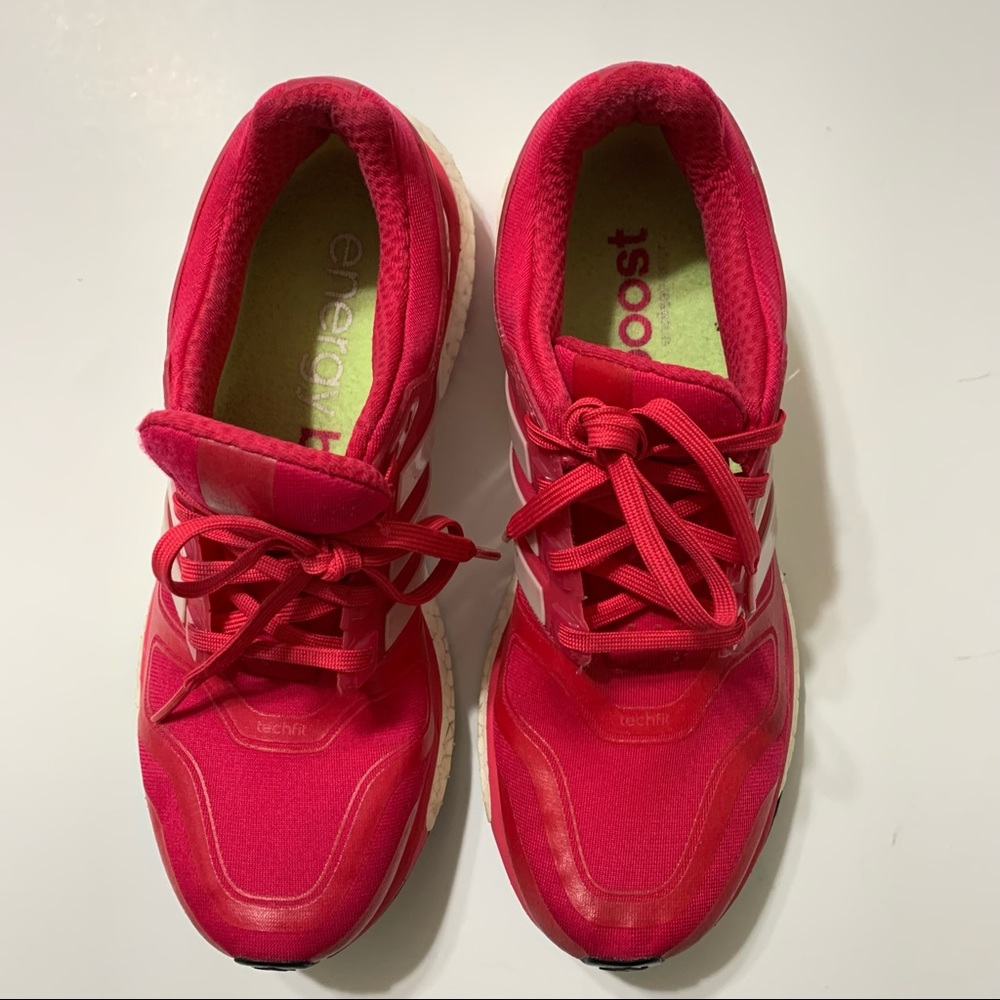 Adidas Womens Energy Boost Pink Running Shoes Sneakers Size 8 F32257 - Picture 2 of 12